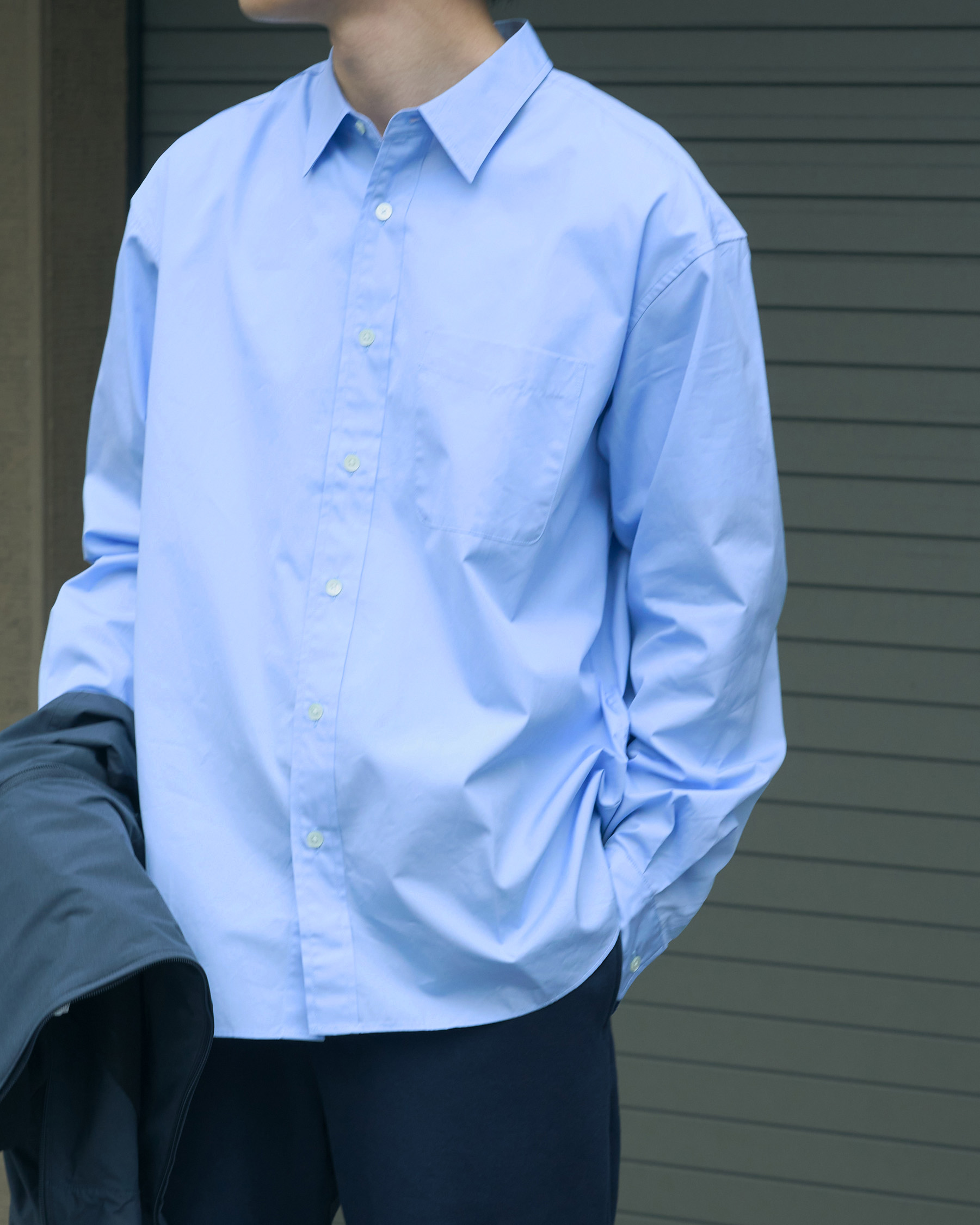 Bshop  サックスブルー　シャツ ブルー！ブルー！ブルー！