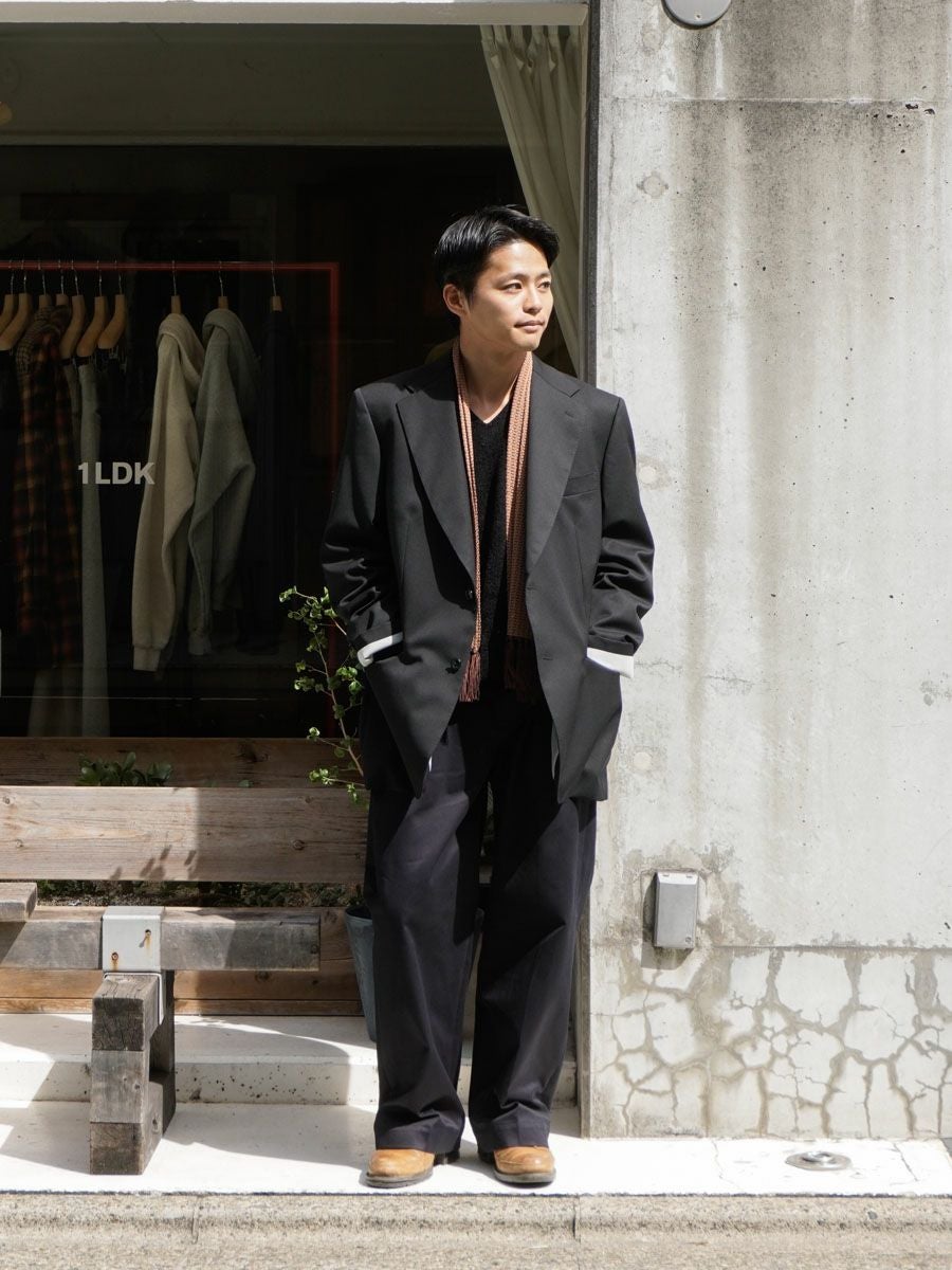 NO TUCK CHINO TROUSERS[NAVY] | 1LDK (ワンエルディーケー) 公式サイト