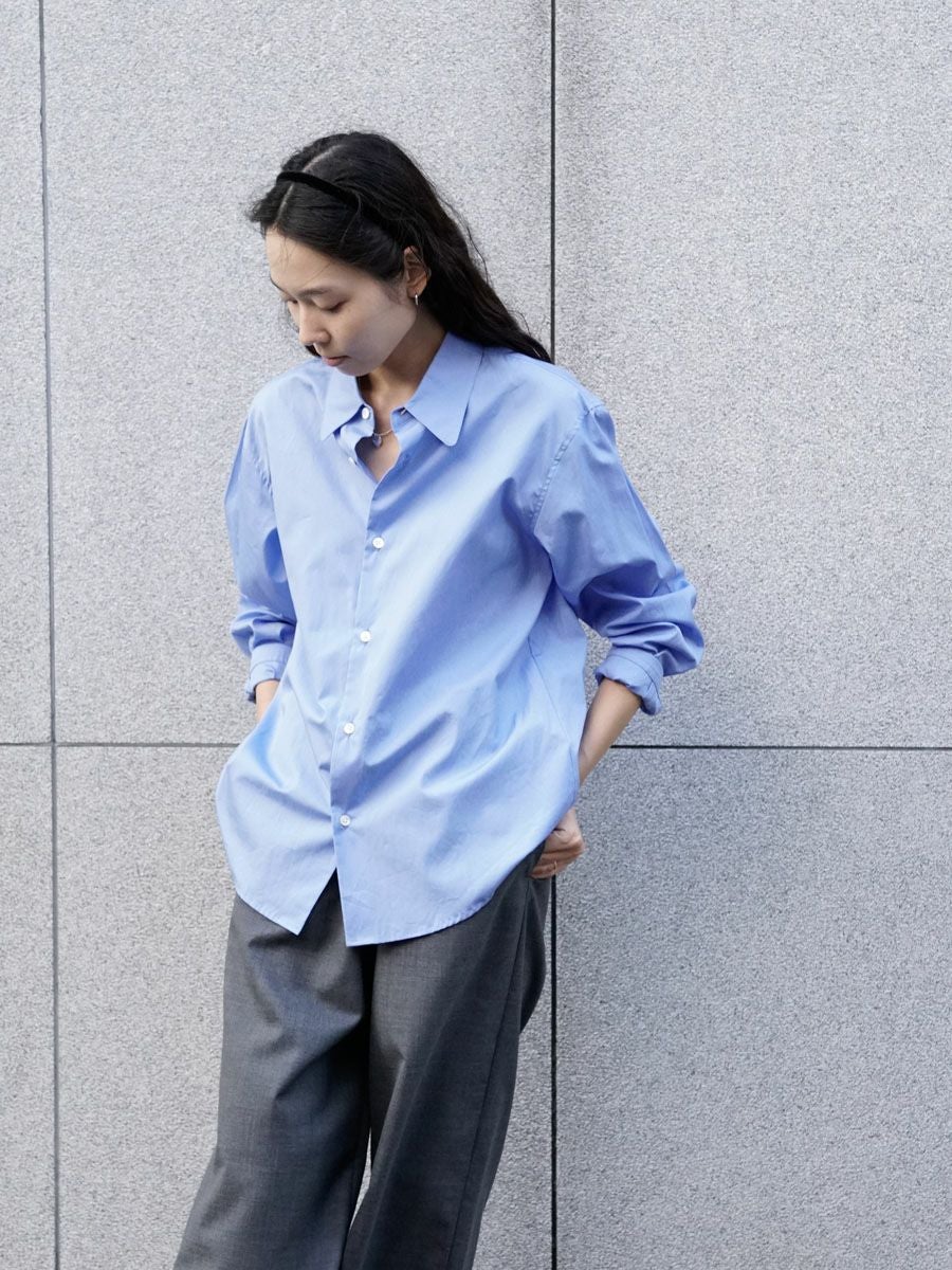 Sサイズ Basic Regular Collar Shirt lab. MY BASIC REGULAR COLLAR SHIRT[SAX] | 1LDK (ワンエルディーケー