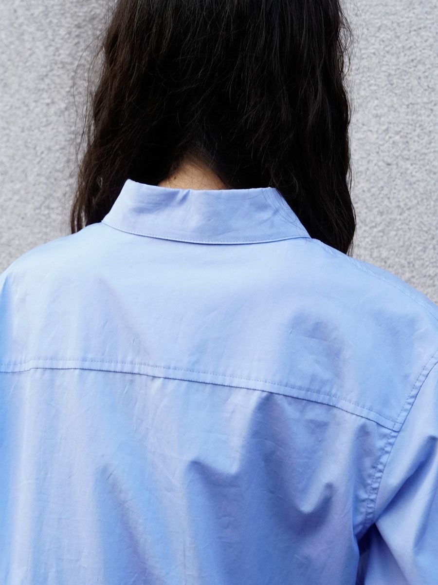 1LDK MY___ | 24AW定番レギュラーカラーシャツ サックスブルー 2 MY BASIC REGULAR COLLAR SHIRT[SAX] | 1LDK (ワンエルディーケー