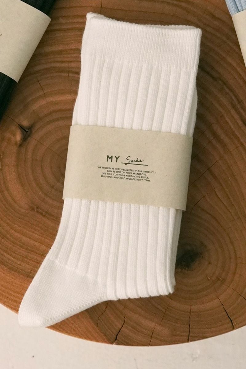 WOMEN'S RIB SOCKS[IVORY] | 1LDK (ワンエルディーケー) 公式サイト
