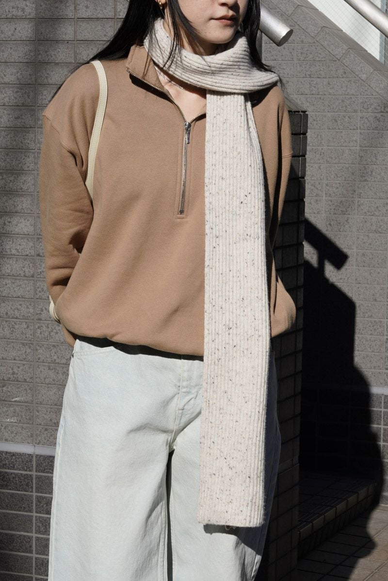 HALF ZIP SWEAT[L.BROWN] | 1LDK (ワンエルディーケー) 公式サイト