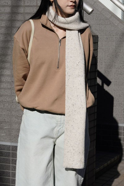 HALF ZIP SWEAT[L.BROWN] | 1LDK (ワンエルディーケー) 公式サイト