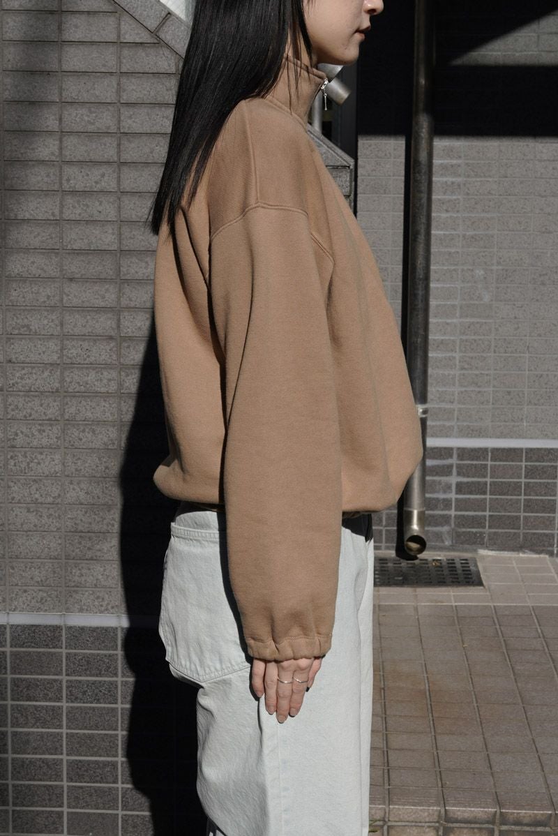 HALF ZIP SWEAT[L.BROWN] | 1LDK (ワンエルディーケー) 公式サイト