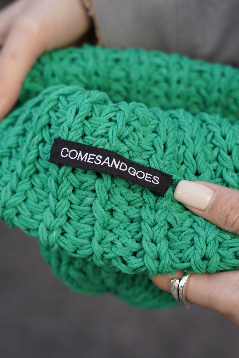 帽子 So nakameguro comesandgoes big knit 1LDK COMESANDGOES SO BIG KNIT CAP 未使用品 - メルカリ