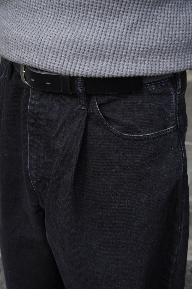 1TUCK BAGGY DENIM BIO[BLACK] | 1LDK (ワンエルディーケー) 公式サイト