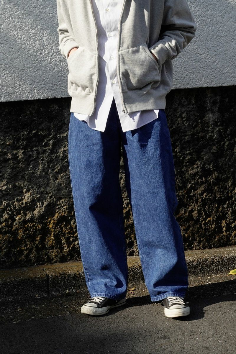 1TUCK BAGGY DENIM BIO[BLUE] | 1LDK (ワンエルディーケー) 公式サイト