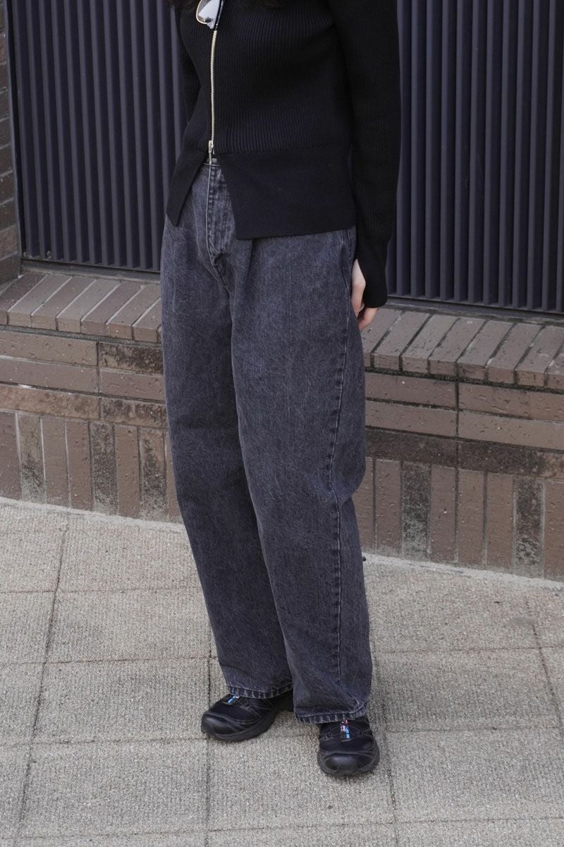 1TUCK BAGGY DENIM BIO[GRAY] | 1LDK (ワンエルディーケー) 公式サイト