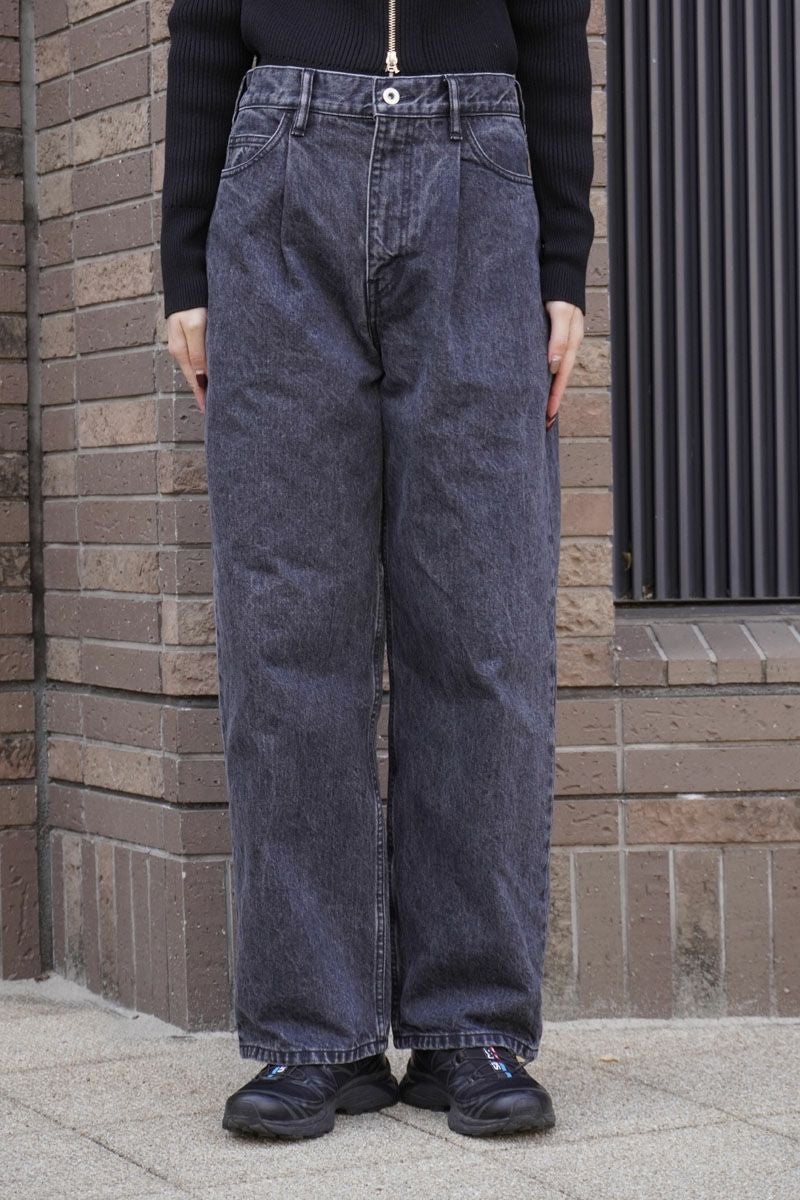 1TUCK BAGGY DENIM BIO[GRAY] | 1LDK (ワンエルディーケー) 公式サイト
