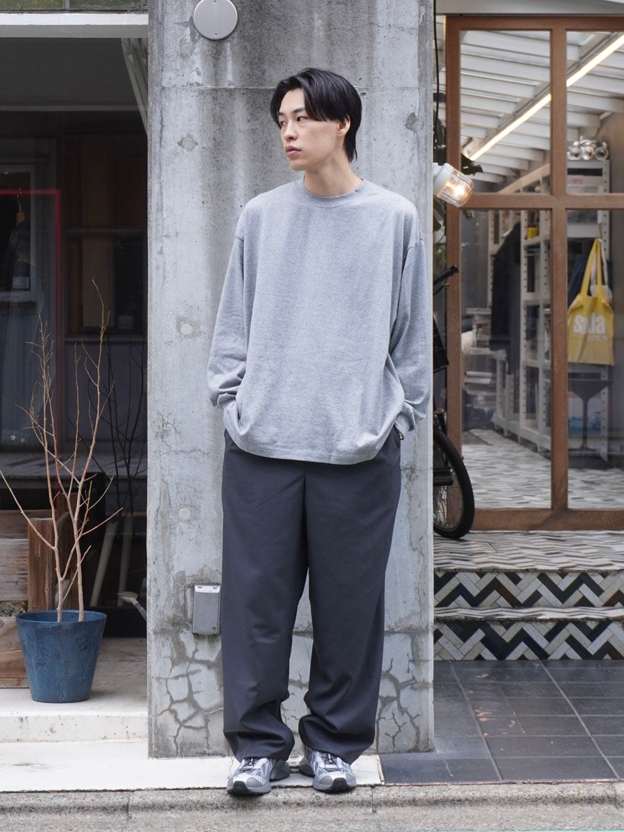 WIDE L/S TEE[GRAY] | 1LDK (ワンエルディーケー) 公式サイト