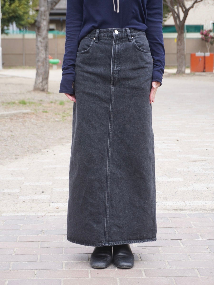 DENIM MAXI SKIRT[BLACK] | 1LDK (ワンエルディーケー) 公式サイト