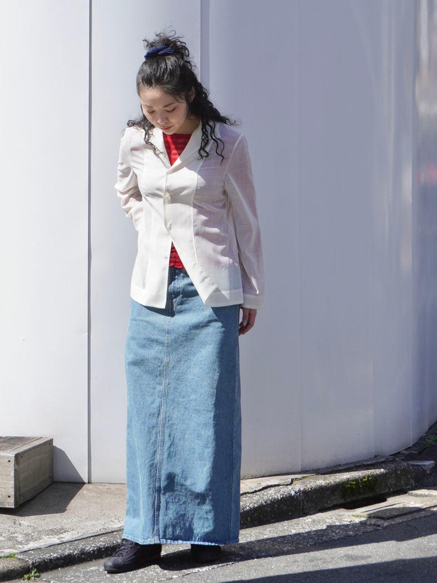 DENIM MAXI SKIRT[BLUE] | 1LDK (ワンエルディーケー) 公式サイト