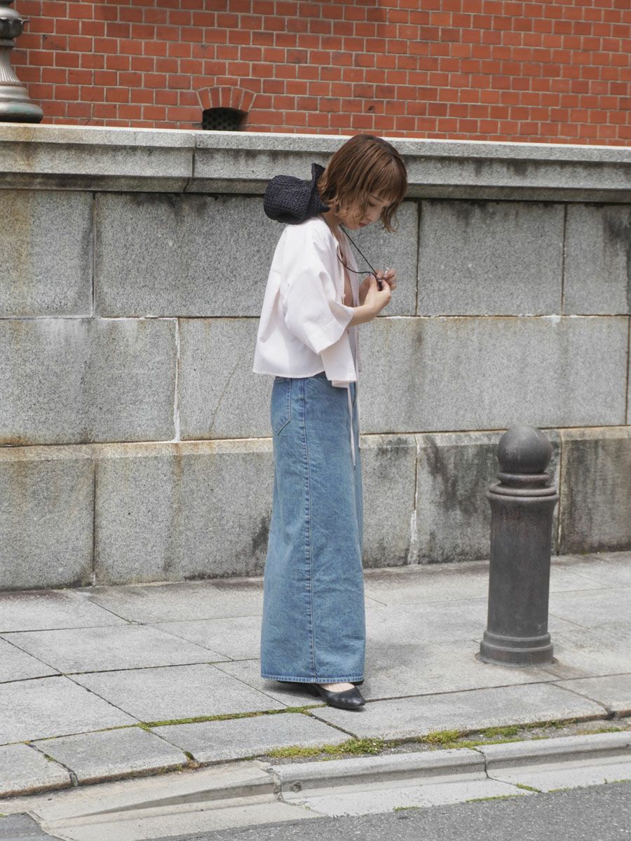 DENIM MAXI SKIRT[BLUE] | 1LDK (ワンエルディーケー) 公式サイト