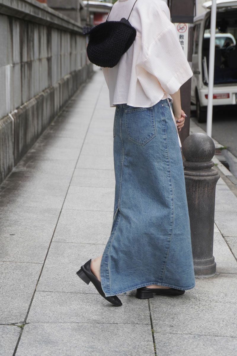 DENIM MAXI SKIRT[BLUE] | 1LDK (ワンエルディーケー) 公式サイト