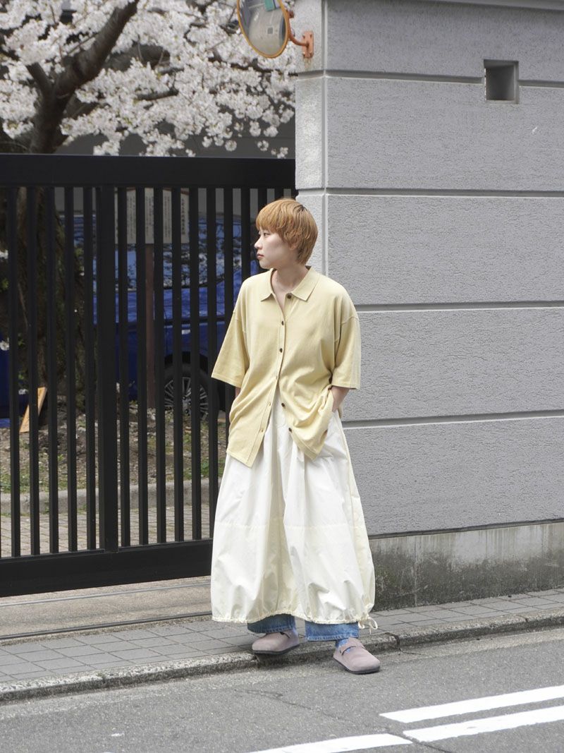 LIGHT NYLON VOLUMED SKIRT[IVORY] | 1LDK (ワンエルディーケー) 公式
