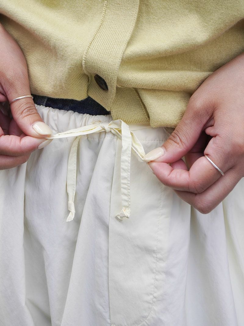 LIGHT NYLON VOLUMED SKIRT[IVORY] | 1LDK (ワンエルディーケー) 公式 