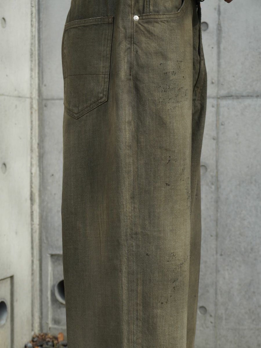 AGING WIDE 5P DENIM PANTS EX[KHAKI] | 1LDK (ワンエルディーケー