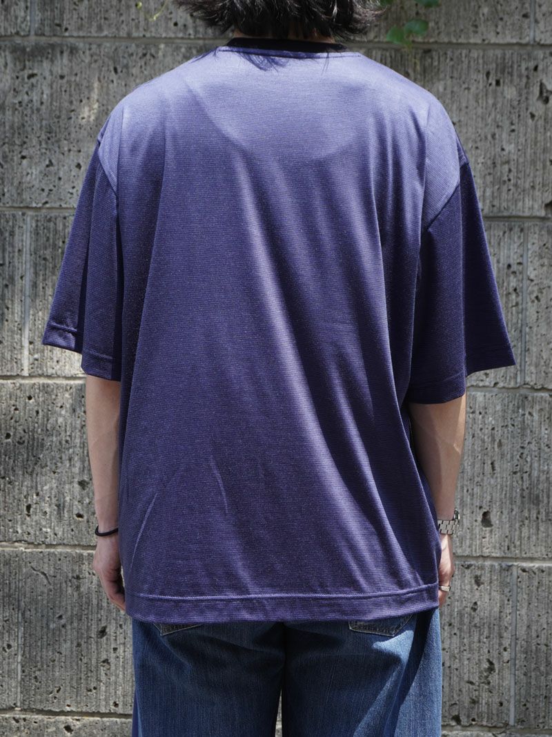 36G Wool Stripe S/S Tee[NAVY(Royal Blue)] | 1LDK (ワンエルディー