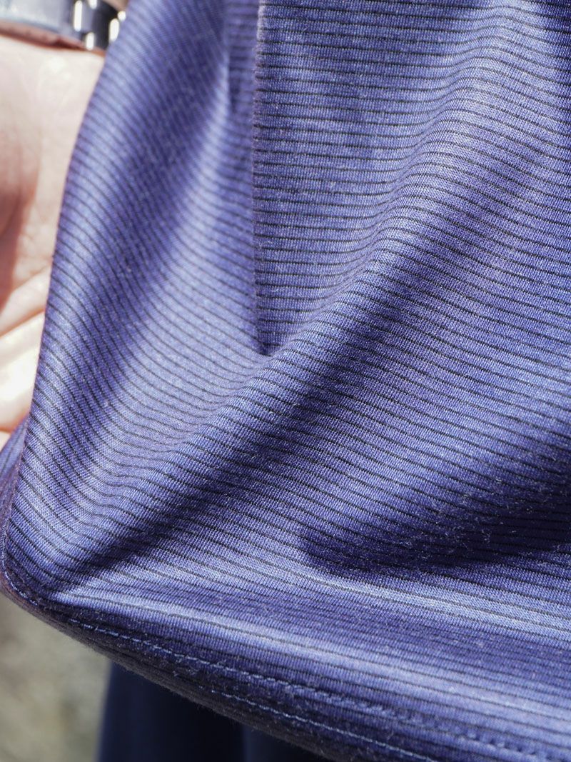 36G Wool Stripe S/S Tee[NAVY(Royal Blue)] | 1LDK (ワンエルディー