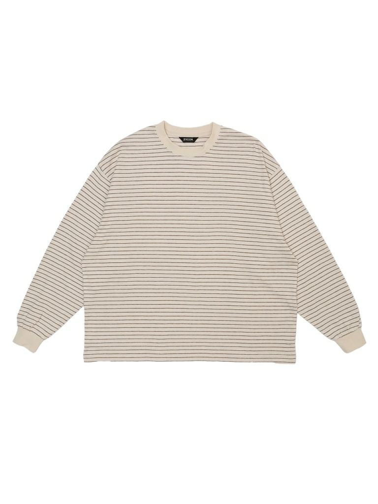 BORDER WIDE L/S TEE[IVORY] | 1LDK (ワンエルディーケー) 公式サイト