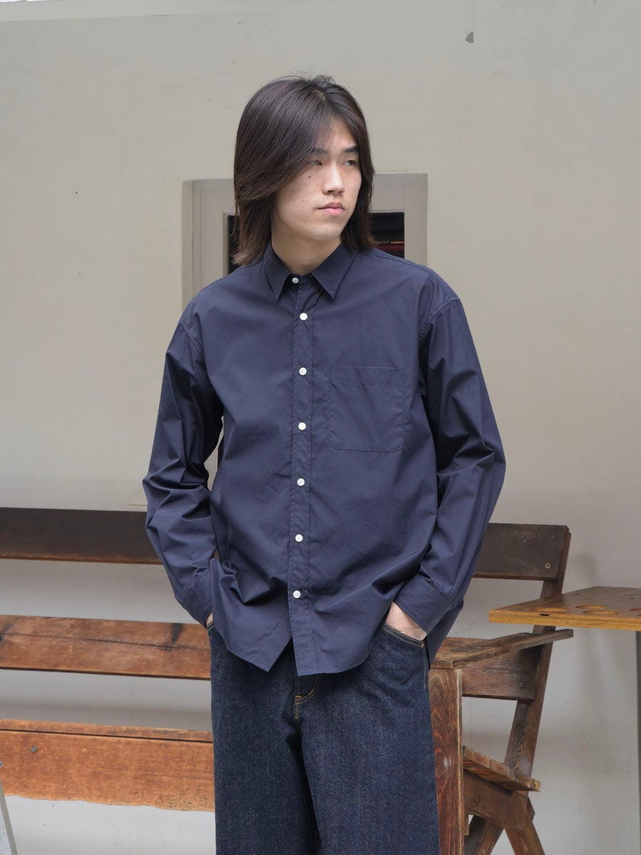 L/S REGULAR COLLAR SHIRTS[D.NAVY] | 1LDK (ワンエルディーケー) 公式