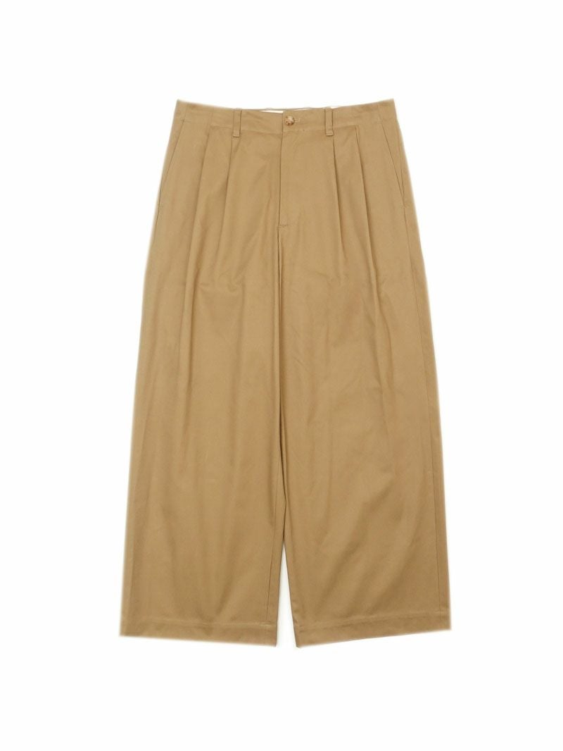 2TUCK WIDE CHINO TROUSERS[CAMEL] | 1LDK (ワンエルディーケー) 公式