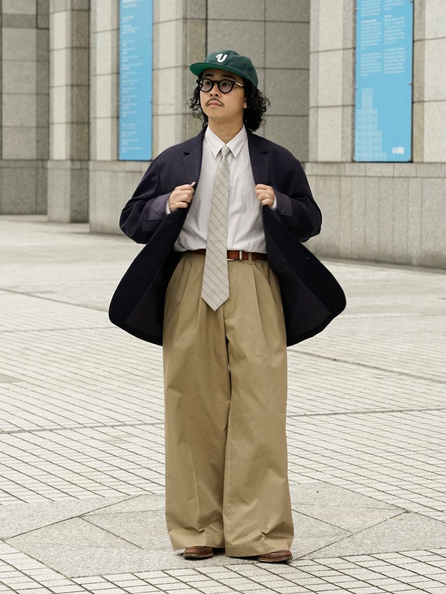 2TUCK WIDE CHINO TROUSERS[CAMEL] | 1LDK (ワンエルディーケー) 公式