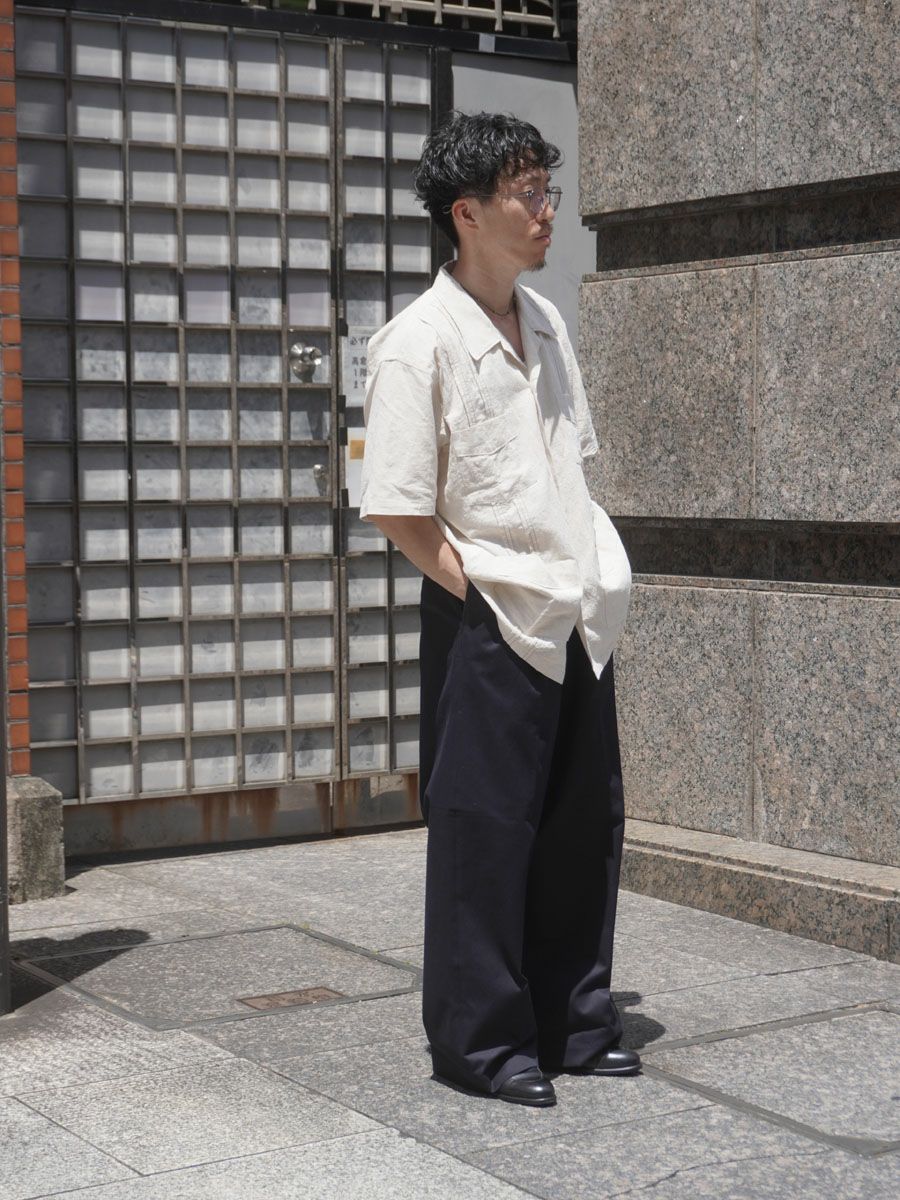 2TUCK WIDE CHINO TROUSERS[NAVY] | 1LDK (ワンエルディーケー) 公式サイト