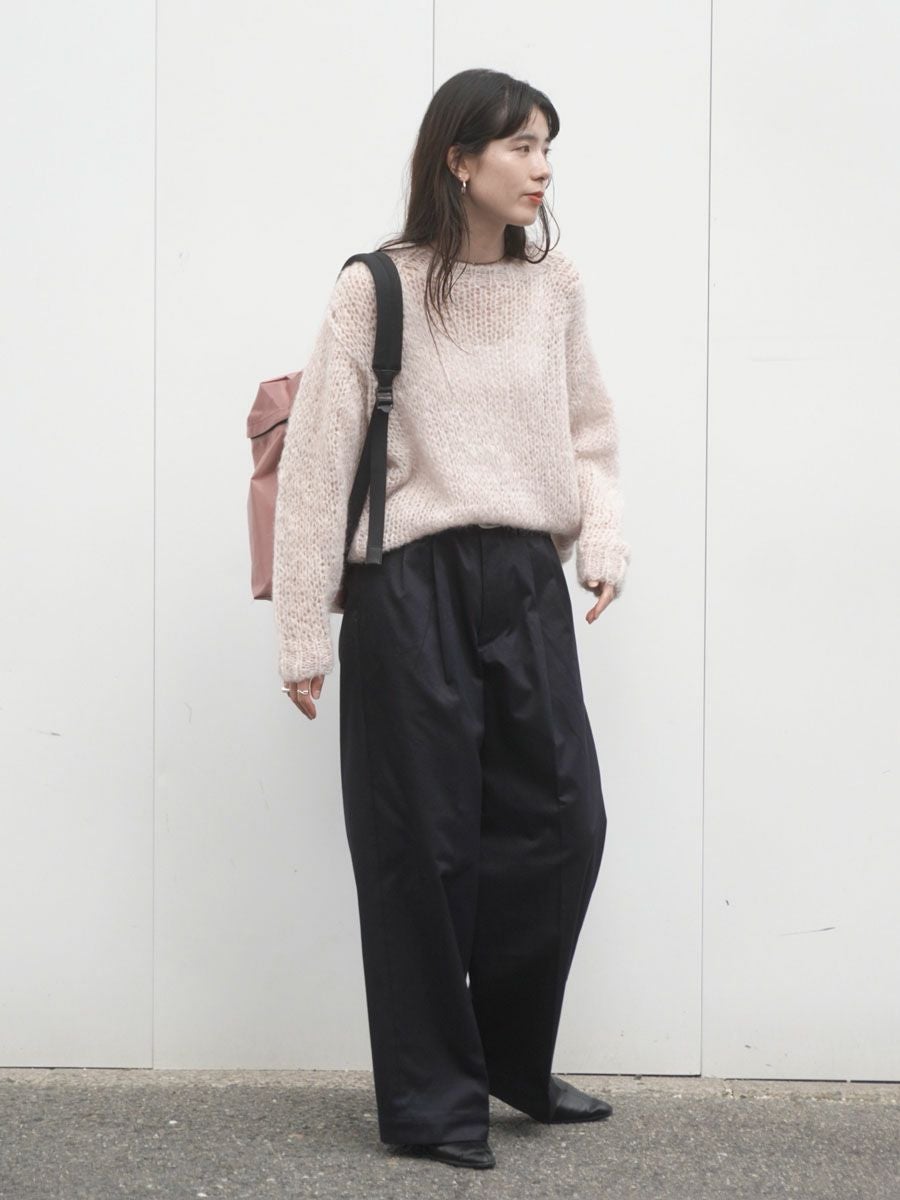 2TUCK WIDE CHINO TROUSERS[NAVY] | 1LDK (ワンエルディーケー) 公式サイト