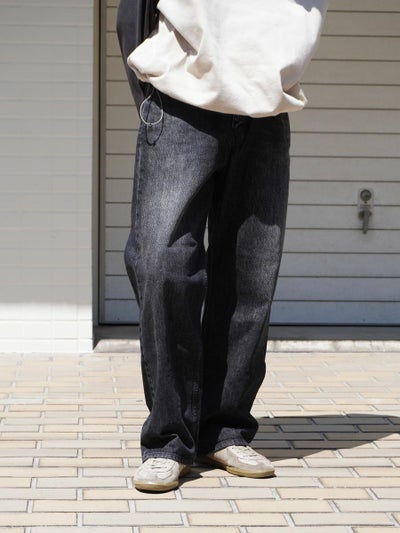 5POCKET BUGGIE DENIM PANTS[WASH BLACK] | 1LDK (ワンエルディーケー 