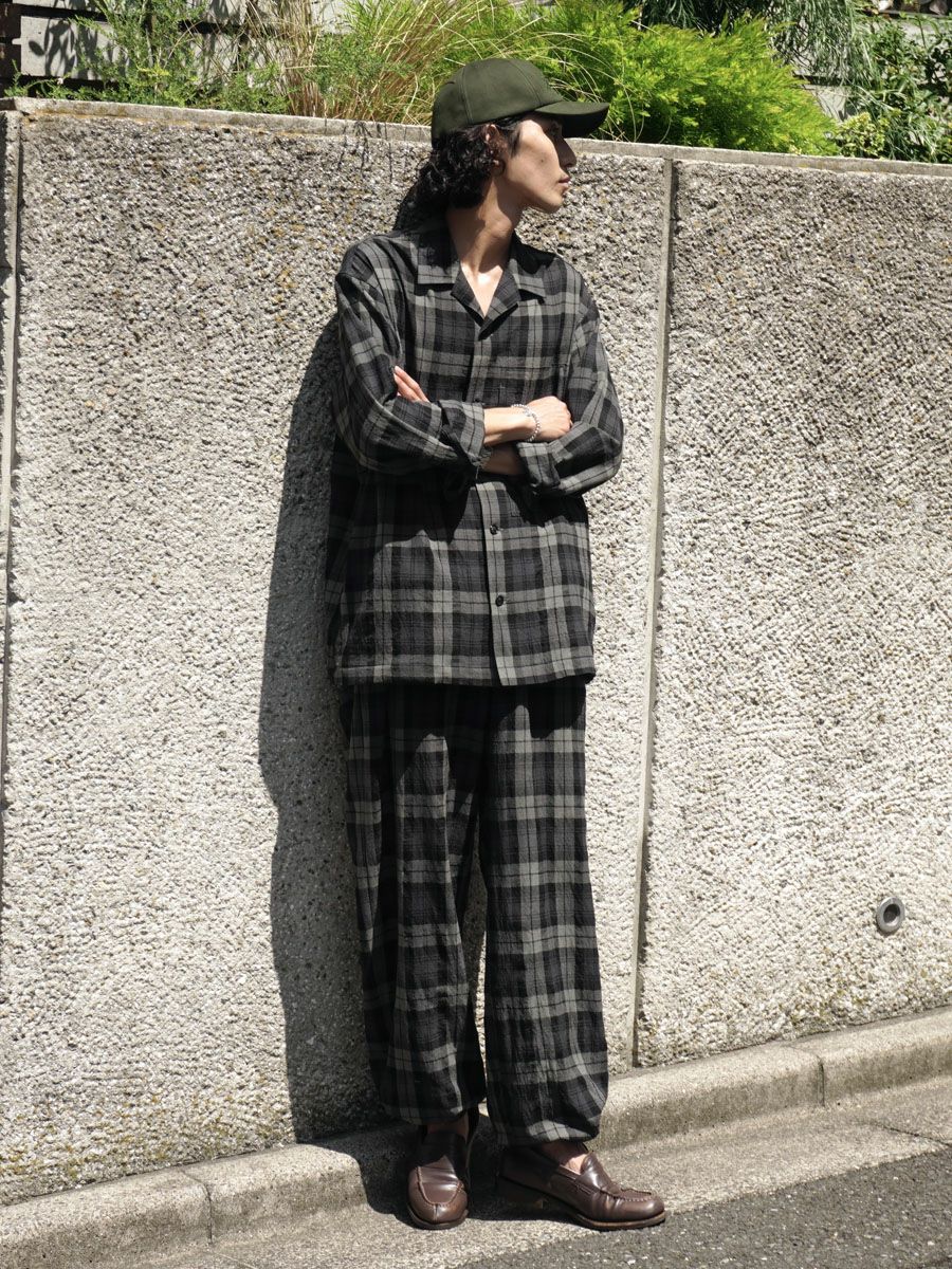 WOOL EASY OVER PANTS[CHECK] | 1LDK (ワンエルディーケー) 公式サイト