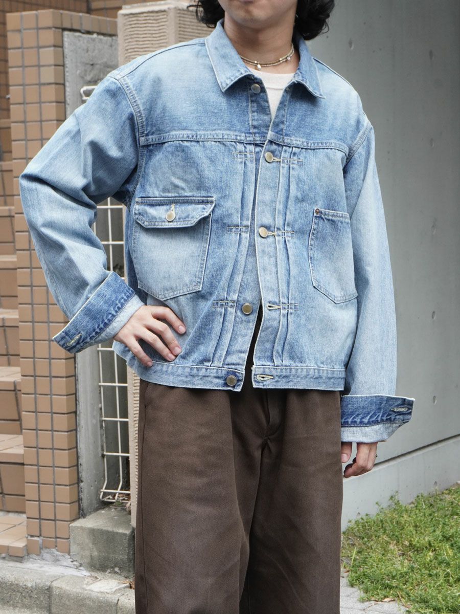 ど*ん様 Unlikely Time Travel Trucker Jacket Unlikely Time Travel Trucker Jacket 1977Wash[Vintage Indigo
