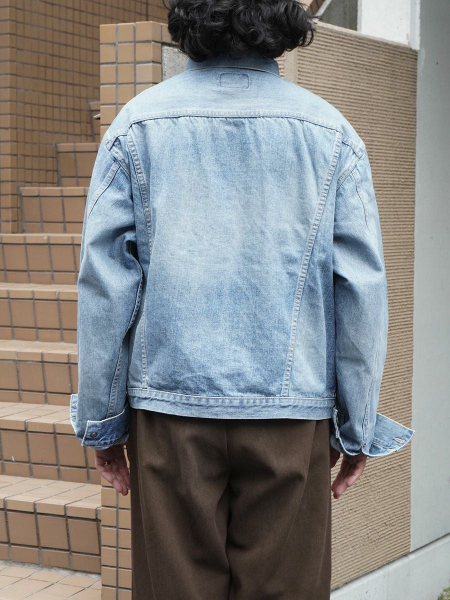 Unlikely Time Travel Trucker Jacket 1977Wash[Vintage Indigo
