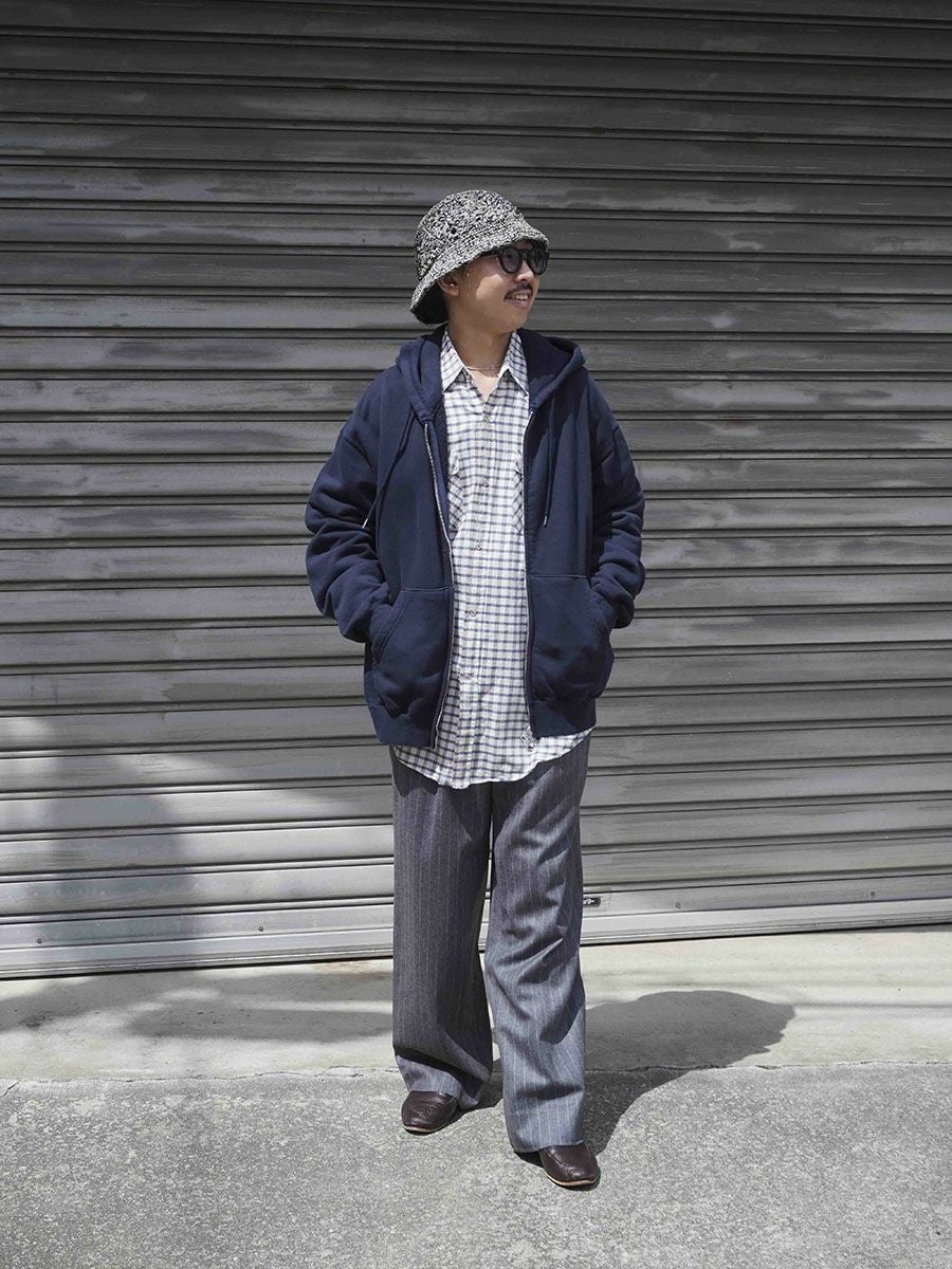 JUMBERCA ZIP UP HOODIE[NAVY] | 1LDK (ワンエルディーケー) 公式サイト