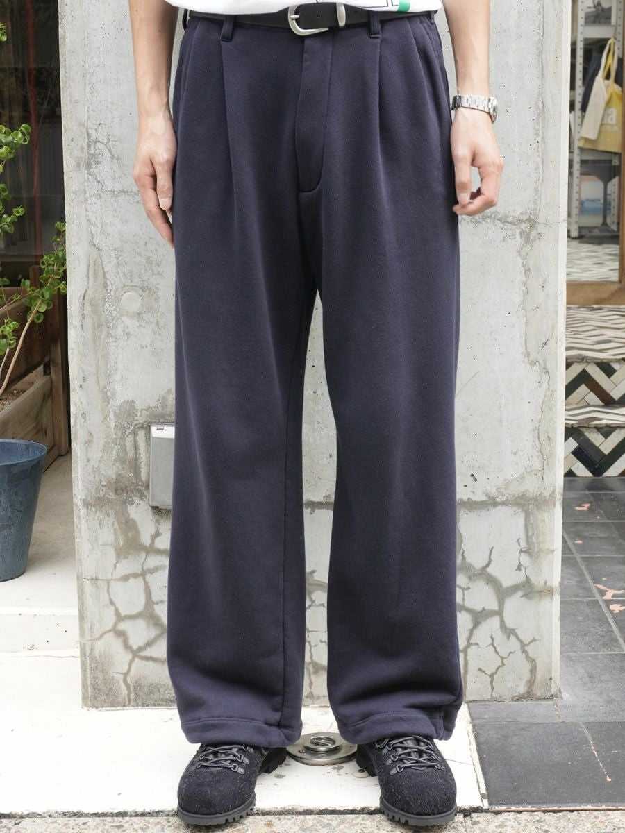 JUMBERCA SWEAT STRAIGHT TROUSERS[NAVY] | 1LDK (ワンエルディーケー