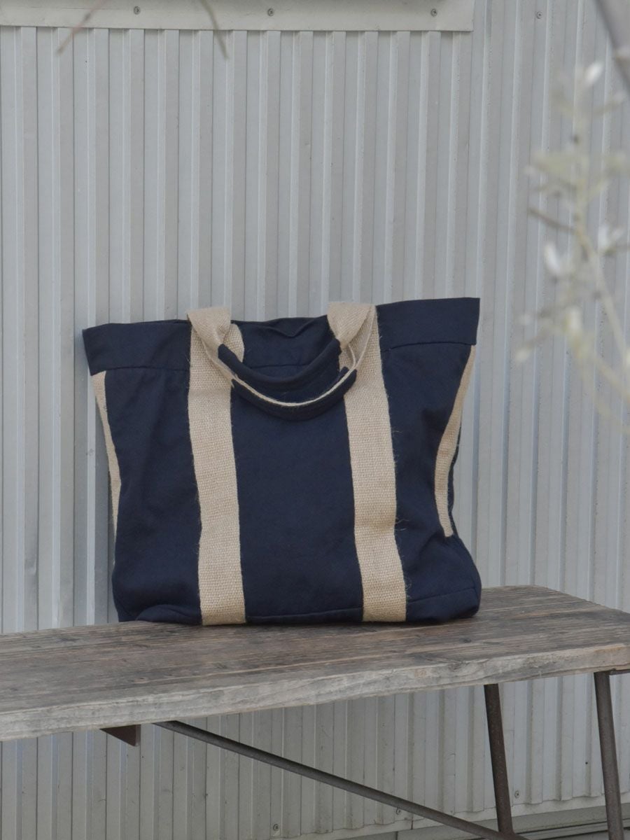 デザイナーズvintage 販売 DEAD STOCK 60'S GERMAN VINTAGE WORKWEAR FABRIC TOTE BAG[NAVY