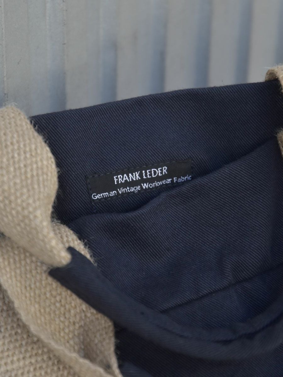 DEAD STOCK 60'S GERMAN VINTAGE WORKWEAR FABRIC TOTE BAG[NAVY