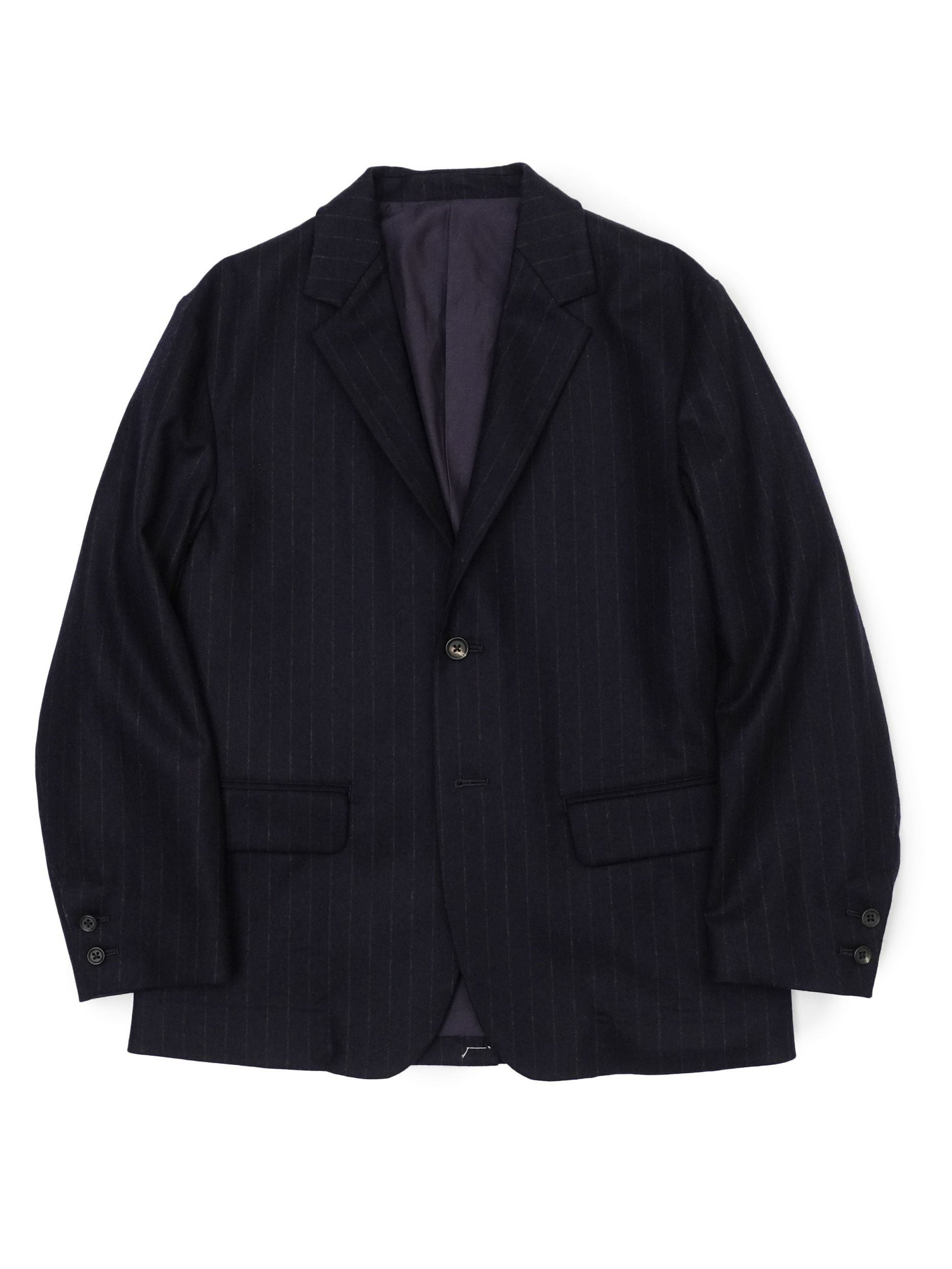 WOOL STRIPE TAILORED JACKET[NAVY STRIPE] | 1LDK (ワンエルディー