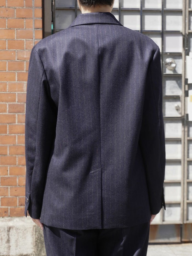 WOOL STRIPE TAILORED JACKET[NAVY STRIPE] | 1LDK (ワンエルディー 