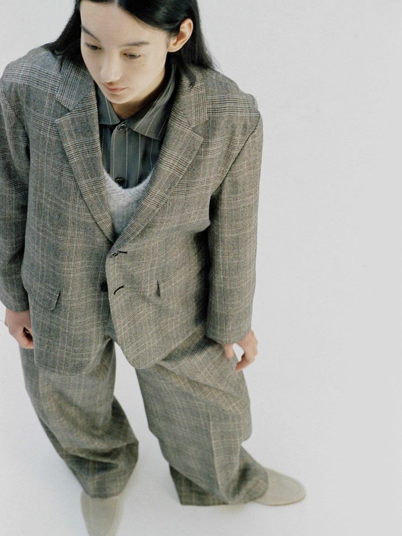WOOL CHECK TAILORED JACKET[GRAY CHECK] | 1LDK (ワンエルディーケー 