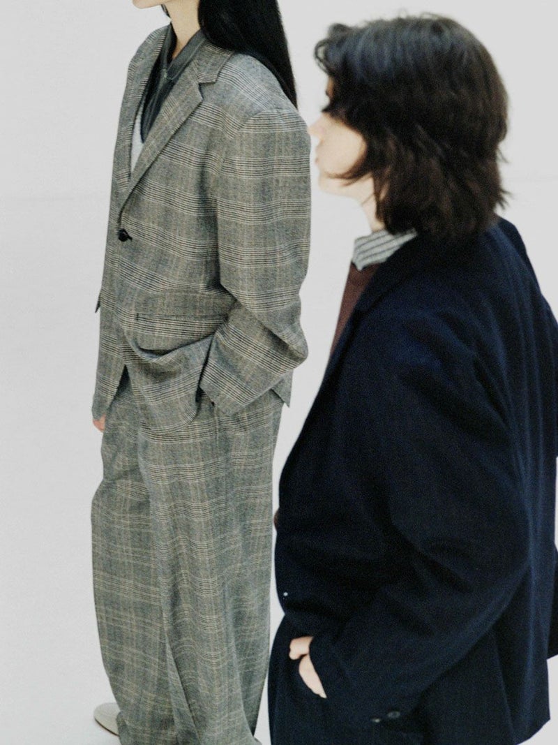 WOOL CHECK TAILORED JACKET[GRAY CHECK] | 1LDK (ワンエルディーケー 