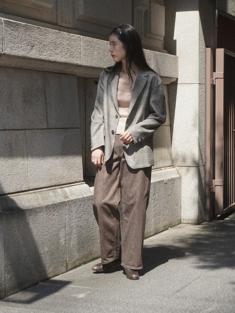 WOOL CHECK TAILORED JACKET[GRAY CHECK] | 1LDK (ワンエルディーケー 