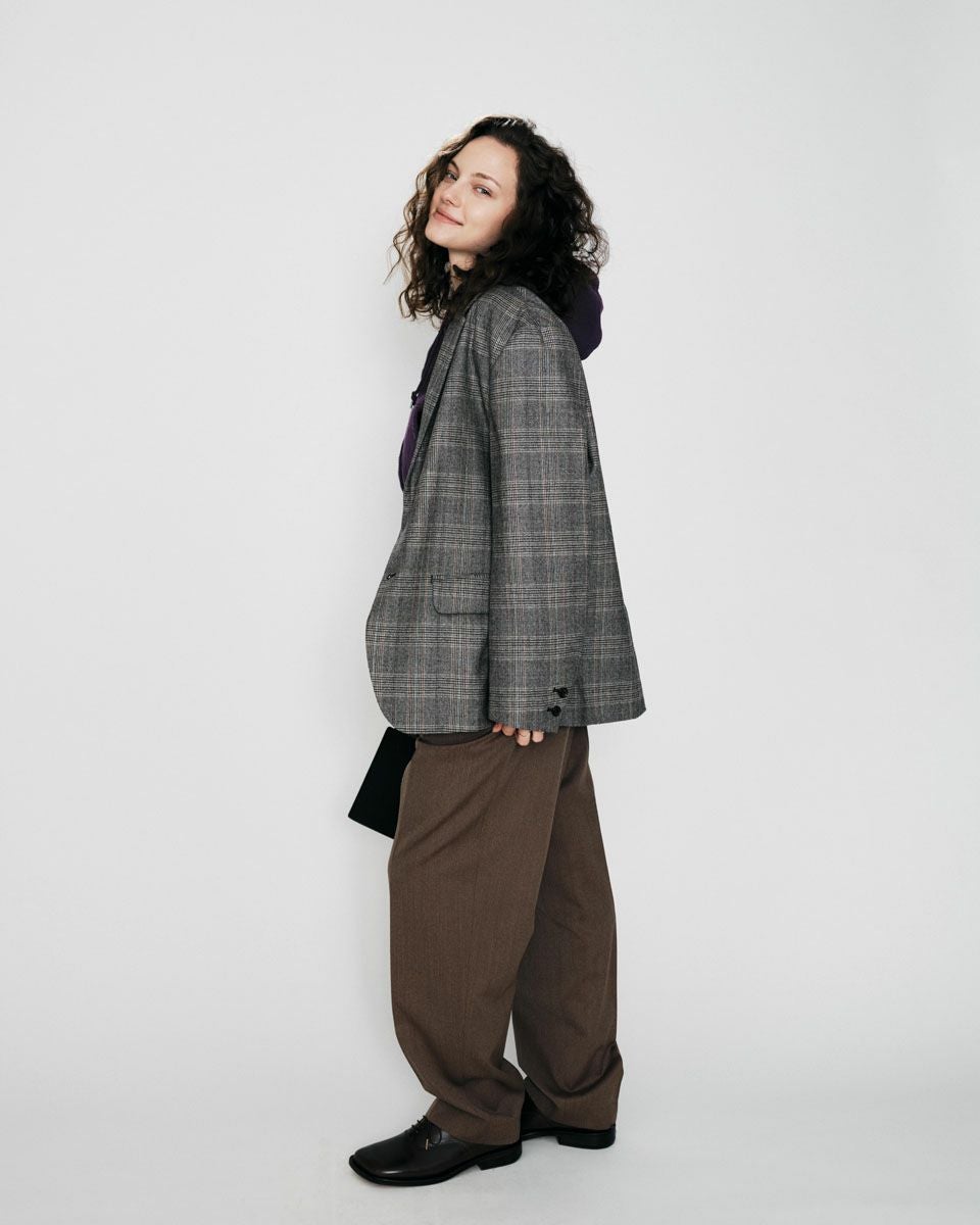 WOOL CHECK TAILORED JACKET[GRAY CHECK] | 1LDK (ワンエルディーケー
