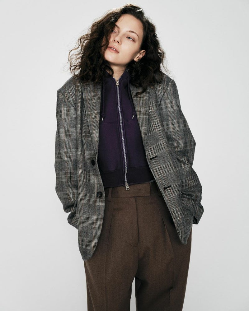 WOOL CHECK TAILORED JACKET[GRAY CHECK] | 1LDK (ワンエルディーケー 