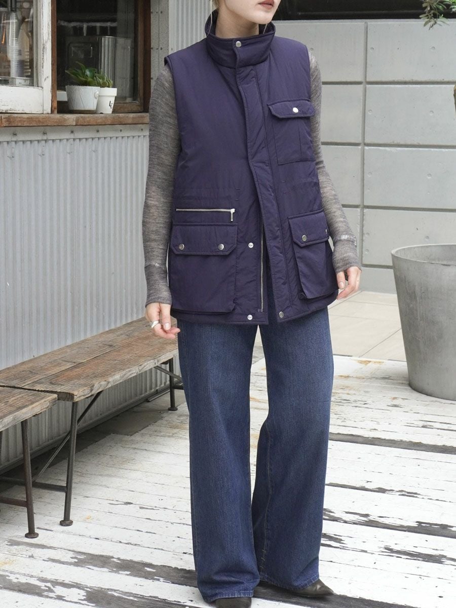 ベスト/ジレ  Long Gillet Navy gypsohila ジレ / ベスト | gypsohila