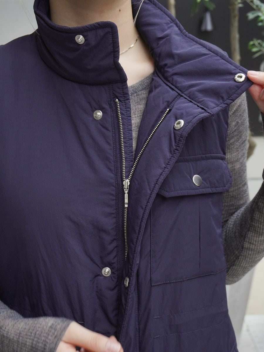 ベスト/ジレ  Long Gillet Navy gypsohila ジレ / ベスト | gypsohila