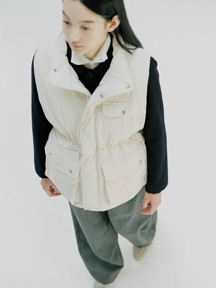 OVERSIZED PADDED GILLET[ECRU] | 1LDK (ワンエルディーケー) 公式サイト