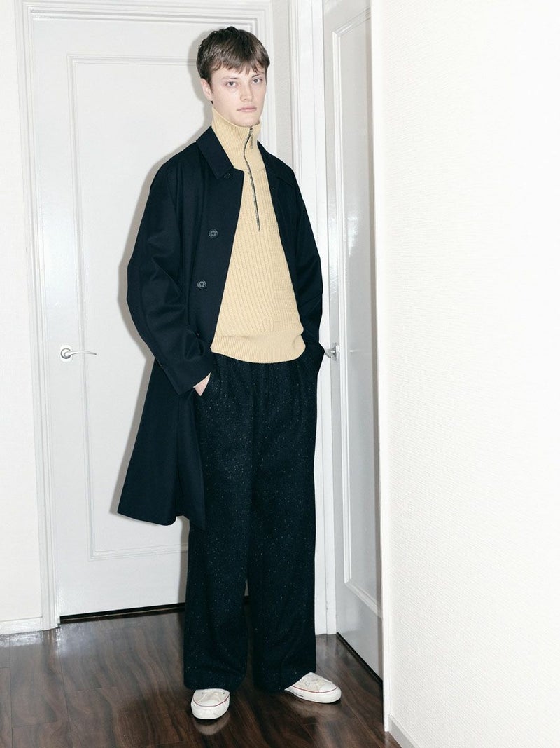 TUCKED BAGGY PANTS[MIX NAVY] | 1LDK (ワンエルディーケー) 公式サイト