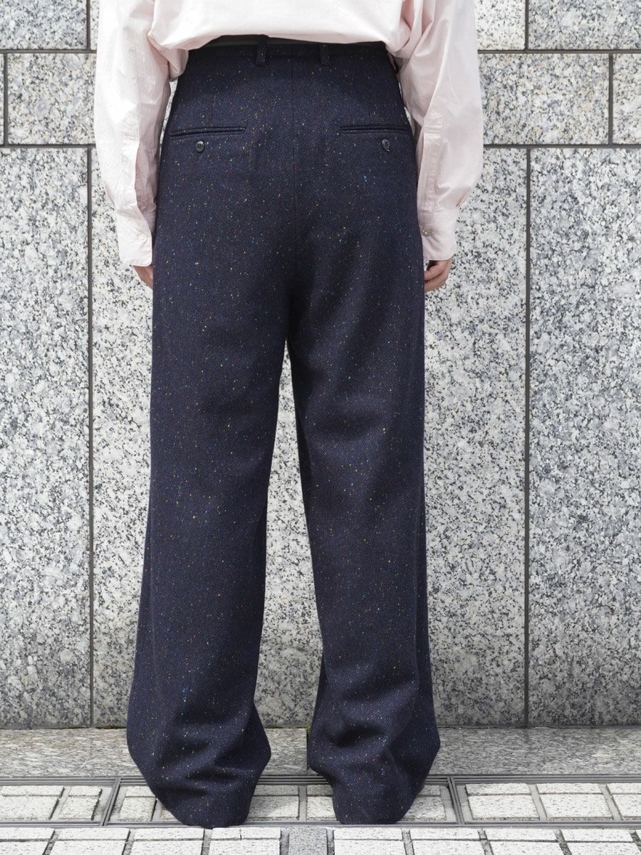 TUCKED BAGGY PANTS[MIX NAVY] | 1LDK (ワンエルディーケー) 公式サイト