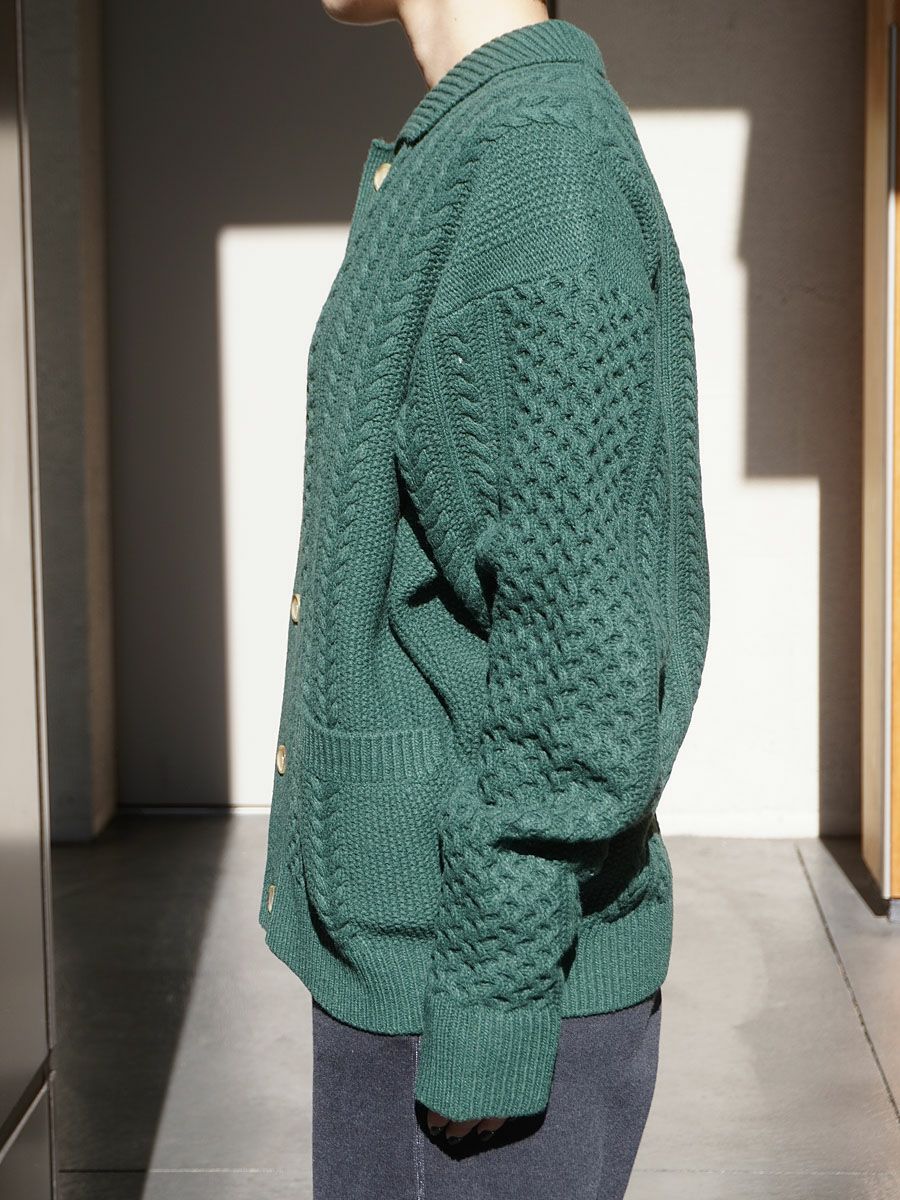 ALAN KNIT CARDIGAN[GREEN] | 1LDK (ワンエルディーケー) 公式サイト